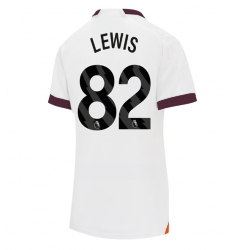 Manchester City Rico Lewis #82 Auswärtstrikot Frauen 2023-24 Kurzarm
