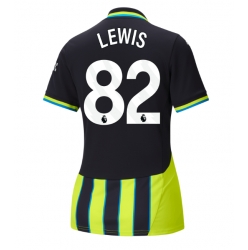 Manchester City Rico Lewis #82 Auswärtstrikot Frauen 2024-25 Kurzarm