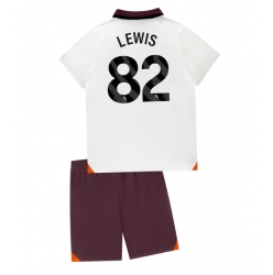 Manchester City Rico Lewis #82 Auswärtstrikot Kinder 2023-24 Kurzarm (+ kurze hosen)