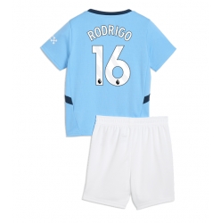 Manchester City Rodri Hernandez #16 Heimtrikot Kinder 2024-25 Kurzarm (+ kurze hosen)