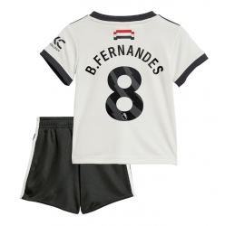 Manchester United Bruno Fernandes #8 3rd trikot Kinder 2024-25 Kurzarm (+ kurze hosen)