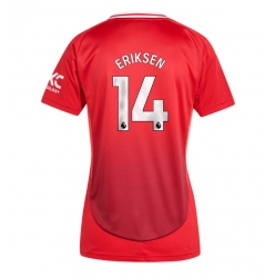 Manchester United Christian Eriksen #14 Heimtrikot Frauen 2024-25 Kurzarm