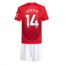 Manchester United Christian Eriksen #14 Heimtrikot Kinder 2024-25 Kurzarm (+ kurze hosen)