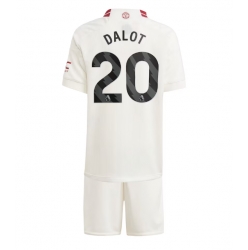 Manchester United Diogo Dalot #20 3rd trikot Kinder 2023-24 Kurzarm (+ kurze hosen)