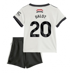 Manchester United Diogo Dalot #20 3rd trikot Kinder 2024-25 Kurzarm (+ kurze hosen)