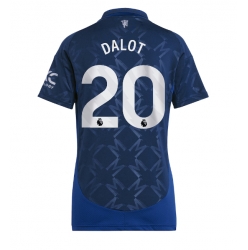 Manchester United Diogo Dalot #20 Auswärtstrikot Frauen 2024-25 Kurzarm