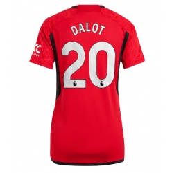 Manchester United Diogo Dalot #20 Heimtrikot Frauen 2023-24 Kurzarm