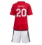 Manchester United Diogo Dalot #20 Heimtrikot Kinder 2023-24 Kurzarm (+ kurze hosen)