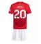 Manchester United Diogo Dalot #20 Heimtrikot Kinder 2024-25 Kurzarm (+ kurze hosen)