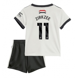 Manchester United Joshua Zirkzee #11 3rd trikot Kinder 2024-25 Kurzarm (+ kurze hosen)