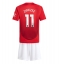 Manchester United Joshua Zirkzee #11 Heimtrikot Kinder 2024-25 Kurzarm (+ kurze hosen)