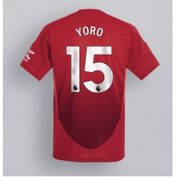 Manchester United Leny Yoro #15 Heimtrikot 2024-25 Kurzarm