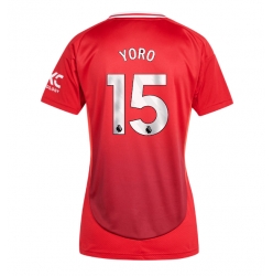 Manchester United Leny Yoro #15 Heimtrikot Frauen 2024-25 Kurzarm