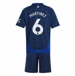 Manchester United Lisandro Martinez #6 Auswärtstrikot Kinder 2024-25 Kurzarm (+ kurze hosen)