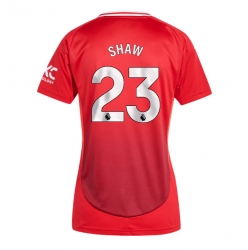 Manchester United Luke Shaw #23 Heimtrikot Frauen 2024-25 Kurzarm