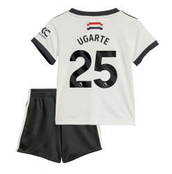 Manchester United Manuel Ugarte #25 3rd trikot Kinder 2024-25 Kurzarm (+ kurze hosen)