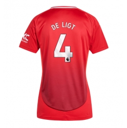 Manchester United Matthijs de Ligt #4 Heimtrikot Frauen 2024-25 Kurzarm