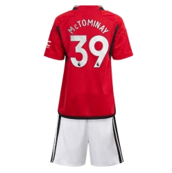 Manchester United Scott McTominay #39 Heimtrikot Kinder 2023-24 Kurzarm (+ kurze hosen)