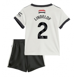 Manchester United Victor Lindelof #2 3rd trikot Kinder 2024-25 Kurzarm (+ kurze hosen)