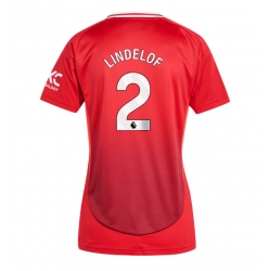 Manchester United Victor Lindelof #2 Heimtrikot Frauen 2024-25 Kurzarm