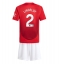 Manchester United Victor Lindelof #2 Heimtrikot Kinder 2024-25 Kurzarm (+ kurze hosen)