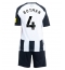 Newcastle United Sven Botman #4 Heimtrikot Kinder 2024-25 Kurzarm (+ kurze hosen)