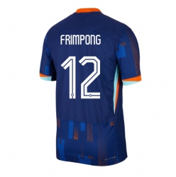 Niederlande Jeremie Frimpong #12 Auswärtstrikot EM 2024 Kurzarm