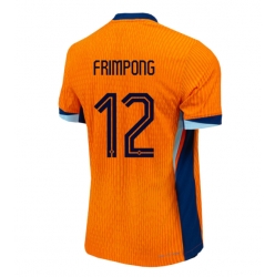 Niederlande Jeremie Frimpong #12 Heimtrikot EM 2024 Kurzarm