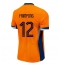 Niederlande Jeremie Frimpong #12 Heimtrikot EM 2024 Kurzarm