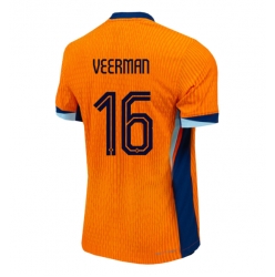 Niederlande Joey Veerman #16 Heimtrikot EM 2024 Kurzarm