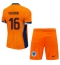 Niederlande Joey Veerman #16 Heimtrikot Kinder EM 2024 Kurzarm (+ kurze hosen)