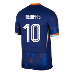 Niederlande Memphis Depay #10 Auswärtstrikot EM 2024 Kurzarm
