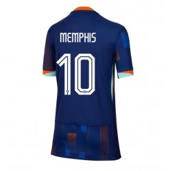 Niederlande Memphis Depay #10 Auswärtstrikot Frauen EM 2024 Kurzarm