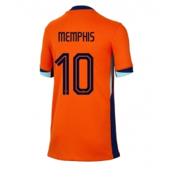 Niederlande Memphis Depay #10 Heimtrikot Frauen EM 2024 Kurzarm