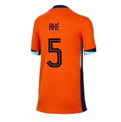 Niederlande Nathan Ake #5 Heimtrikot Frauen EM 2024 Kurzarm