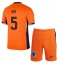 Niederlande Nathan Ake #5 Heimtrikot Kinder EM 2024 Kurzarm (+ kurze hosen)