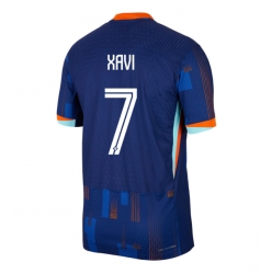 Niederlande Xavi Simons #7 Auswärtstrikot EM 2024 Kurzarm