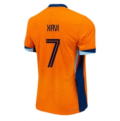 Niederlande Xavi Simons #7 Heimtrikot EM 2024 Kurzarm