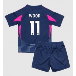 Nottingham Forest Chris Wood #11 Auswärtstrikot Kinder 2024-25 Kurzarm (+ kurze hosen)