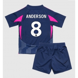 Nottingham Forest Elliot Anderson #8 Auswärtstrikot Kinder 2024-25 Kurzarm (+ kurze hosen)