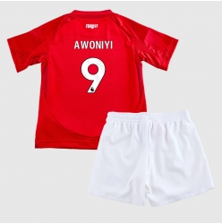 Nottingham Forest Taiwo Awoniyi #9 Heimtrikot Kinder 2024-25 Kurzarm (+ kurze hosen)