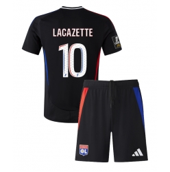 Olympique Lyonnais Alexandre Lacazette #10 Auswärtstrikot Kinder 2024-25 Kurzarm (+ kurze hosen)