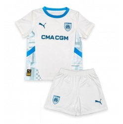 Olympique de Marseille Heimtrikot Kinder 2024-25 Kurzarm (+ kurze hosen)