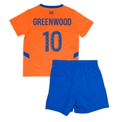 Olympique de Marseille Mason Greenwood #10 3rd trikot Kinder 2024-25 Kurzarm (+ kurze hosen)