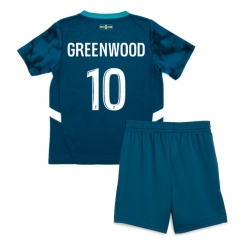 Olympique de Marseille Mason Greenwood #10 Auswärtstrikot Kinder 2024-25 Kurzarm (+ kurze hosen)