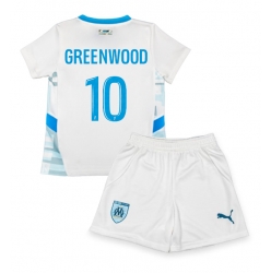 Olympique de Marseille Mason Greenwood #10 Heimtrikot Kinder 2024-25 Kurzarm (+ kurze hosen)