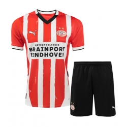 PSV Eindhoven Heimtrikot Kinder 2024-25 Kurzarm (+ kurze hosen)