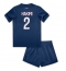 Paris Saint-Germain Achraf Hakimi #2 Heimtrikot Kinder 2024-25 Kurzarm (+ kurze hosen)