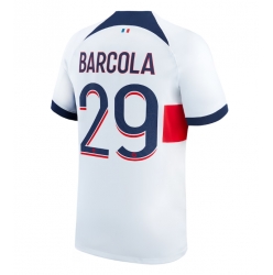 Paris Saint-Germain Bradley Barcola #29 Auswärtstrikot 2023-24 Kurzarm