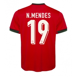 Portugal Nuno Mendes #19 Heimtrikot EM 2024 Kurzarm